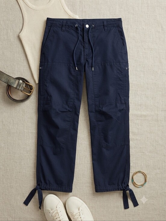 Lauren Ralph Lauren Pants - Lauren Ralph Lauren Navy Blue Cargo Capri Pants
